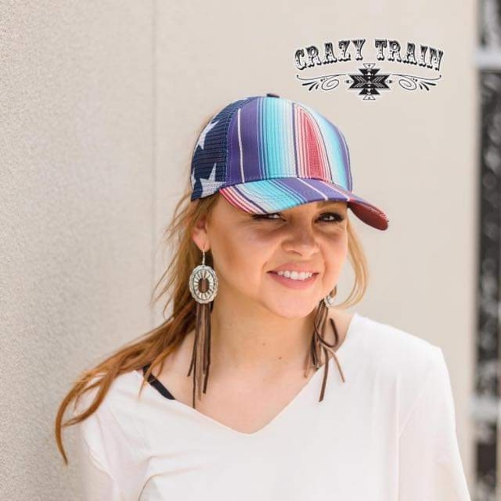 Serape Stars N Stripes Baseball Cap